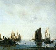 Jan van de Cappelle Seascape with Sailing Boats china oil painting artist